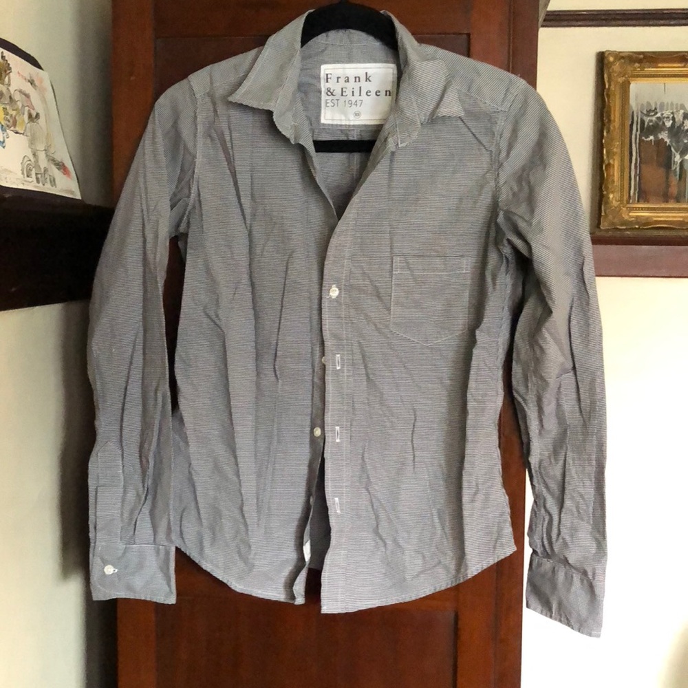 Frank & Eileen Cotton Black Checked Barry Shirt